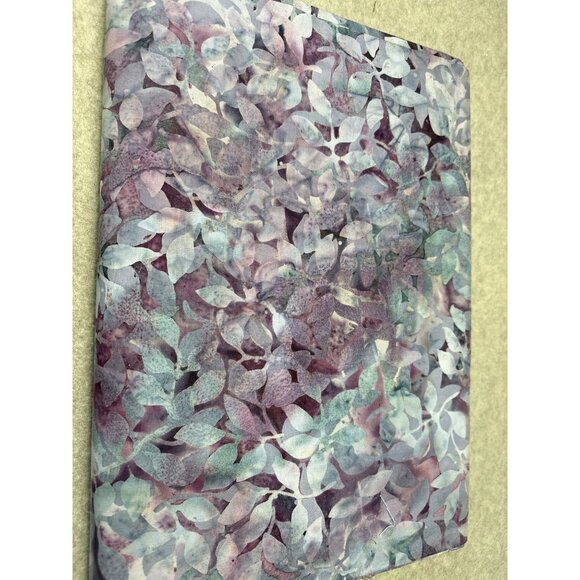 Batik Cotton Fabric with Leaf Pattern 1/2 yard x 44" - Picture 9 of 11